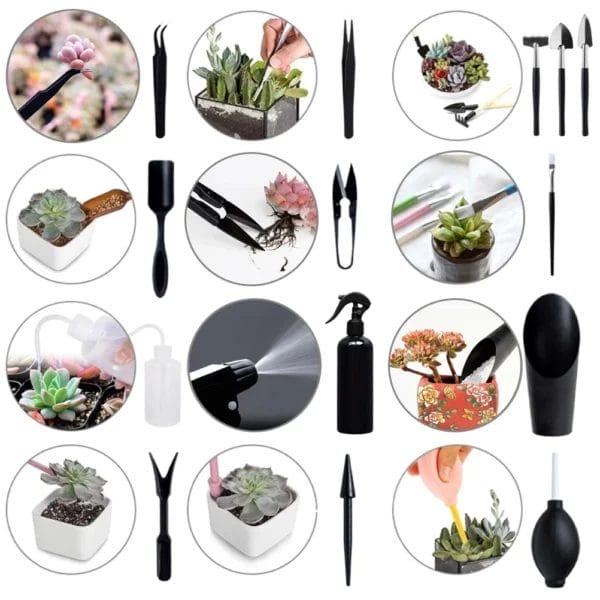 Gardening Kit - 15PCS Mini Tools Set, Watering Bottles, Shovel - Image 6