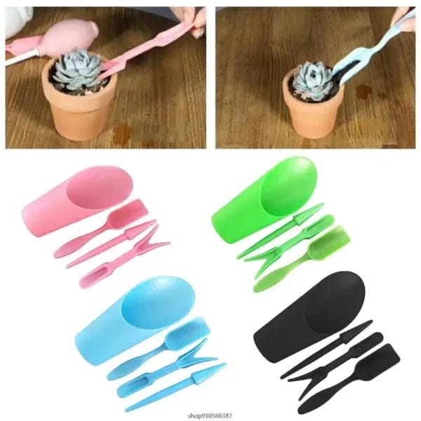 4Pcs Gardening Kit for Sowing & Succulents