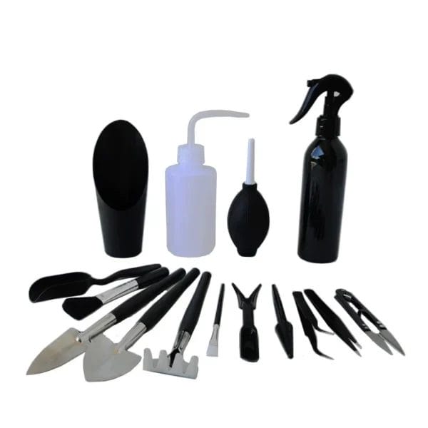 Gardening Kit - 15PCS Mini Tools Set, Watering Bottles, Shovel - Image 2