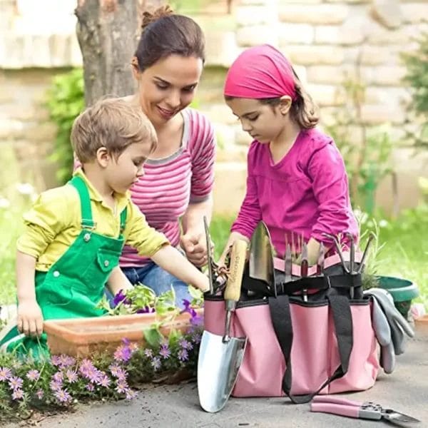 Gardening Kit - Stainless Steel Tools with Tote Bag - Image 6