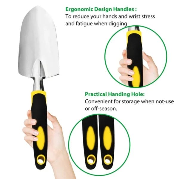 4-Pack Gardening Kit with Trowel, Cultivator, Gloves - Image 4