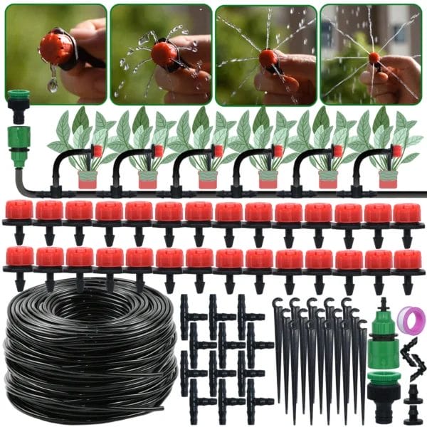 Gardening Kit: Drip Irrigation System for Plants & Lawn