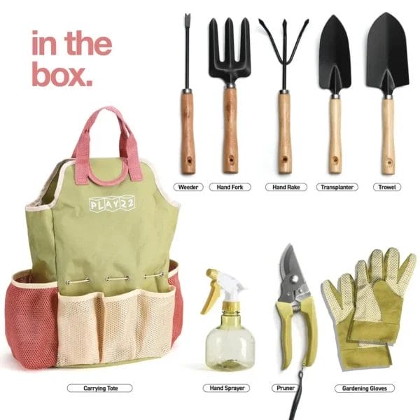 Gardening Kit: 10-Piece Tool Set with Bag and Gloves - Image 6