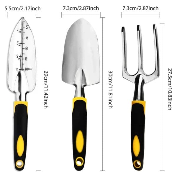 4-Pack Gardening Kit with Trowel, Cultivator, Gloves - Image 3