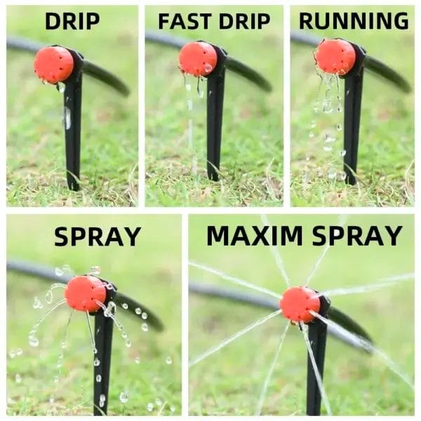 Gardening Kit Drip Irrigation System with 1/4" Nozzles - Image 3