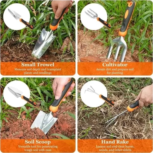 Gardening Kit - Stainless Steel Tools with Grip - Image 8