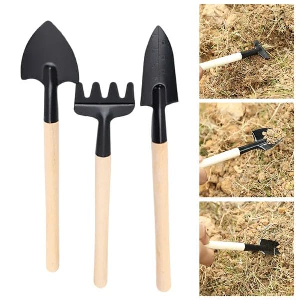 3PCS Indoor Gardening Kit with Iron Shovel - Image 3