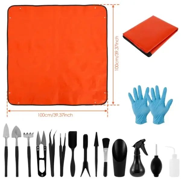 Gardening Kit: 13/16Pcs Tools & Repotting Mat Set - Image 4