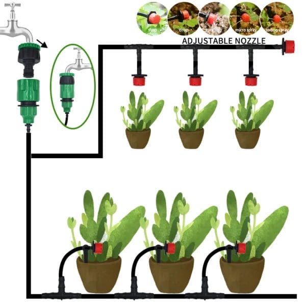 Gardening Kit - 20M Drip Irrigation with Drippers - Image 2