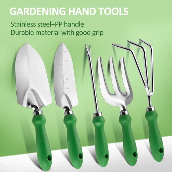 11PCS Gardening Kit Stainless Steel Tools for Outdoor - Image 5