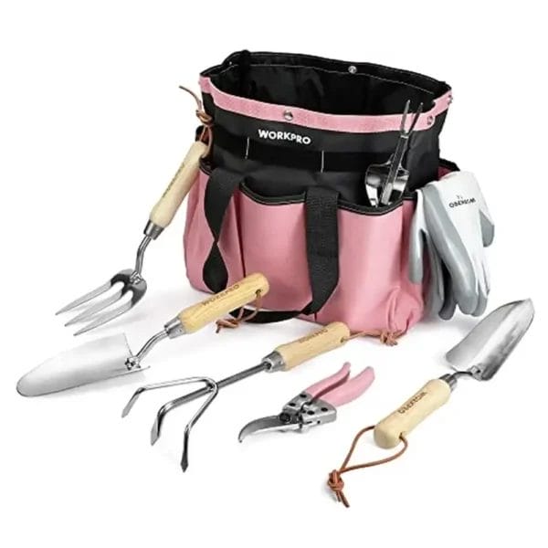 Gardening Kit - Stainless Steel Tools with Tote Bag