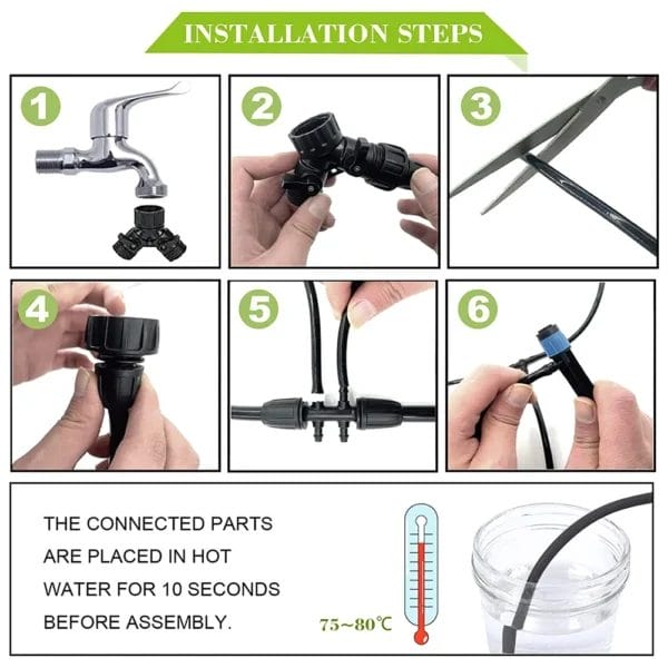 Gardening Kit: 200FT Drip Irrigation System - Image 4